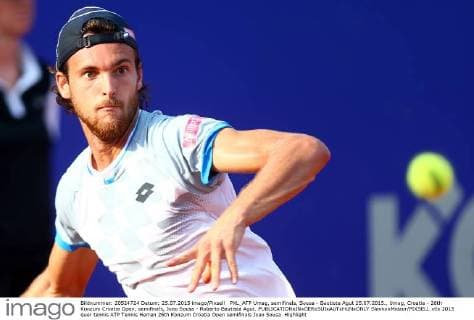 PXL_ATP Umag, semifinals, Sousa - Bautista Agut 25.07.2015., Umag, Croatia - 26th Konzum Croatia Open, semifinals, Joao Sousa - Roberto Bautista Agut.  SlavkoxMidzor PIXSELL