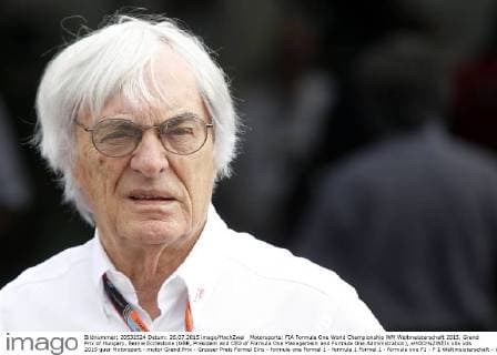Motorsports: FIA Formula One World Championship WM Weltmeisterschaft 2015, Grand Prix of Hungary, Bernie Ecclestone (GBR, President and CEO of Formula One Management and Formula One Administration), xHOCHxZWEIx