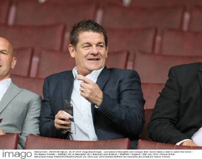 Fußball, Trainerhistorie Newcastle United von 1895 bis heute Last seasons Newcastle Utd manager John Carver takes a seat to watch the match - Pre Season Friendly - Sheffield Utd vs Newcastle Utd - Bramhall Lane Stadium - Sheffield - England - 26th July 2015 - Picture Simon Bellis Sportimage EDITORIAL USE ONLY. No use with unauthorised audio, video, data, fixture lists, club league logos or live services. Online in-match use limited to 120 images, no video emulation. No use in betting, games or single club league player publications.