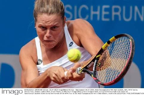 Bad Gastein 26.07.2015, Hotel Europaeischer Hof, Bad Gastein, AUT, WTA Tennis Damen Tour, Gastein Ladies 2015, Einzel Finale, im Bild Karin Knapp (ITA) Karin Knapp of Italy during the ladies single final match of Nuernberger Gastein ladies tennis tournament of the WTA Tour at the Hotel Europaeischer Hof in Bad Gastein, Austria on 2015 07 26.  EP_fei  