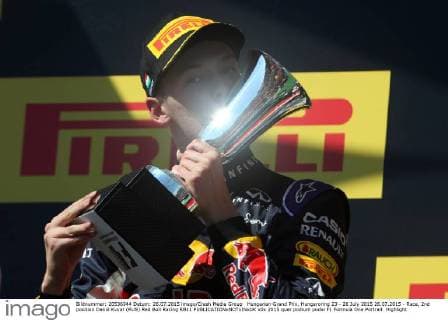 Hungarian Grand Prix, Hungaroring 23 - 26 July 2015 26.07.2015 - Race, 2nd position Daniil Kvyat (RUS) Red Bull Racing RB11 