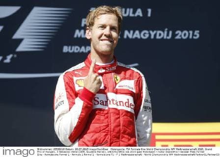 Motorsports: FIA Formula One World Championship WM Weltmeisterschaft 2015, Grand Prix of Hungary, 5 Sebastian Vettel (GER, Scuderia Ferrari), xHOCHxZWEIx