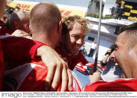 Motorsports: FIA Formula One World Championship WM Weltmeisterschaft 2015, Grand Prix of Hungary, 5 Sebastian Vettel (GER, Scuderia Ferrari), xHOCHxZWEIx