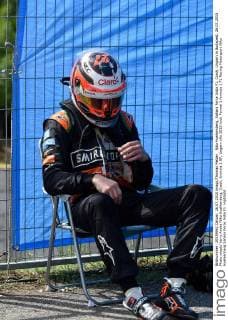Niko Huelkenberg, Sahara Force India F1, Crash, Ungarn in Budapest, 26.07.2015 Photo:mspb Jerry Andre Niko Huelkenberg, Crash, formula 1 GP, Ungarn