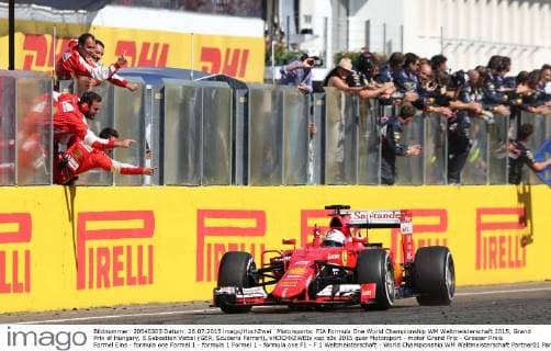 Motorsports: FIA Formula One World Championship WM Weltmeisterschaft 2015, Grand Prix of Hungary, 5 Sebastian Vettel (GER, Scuderia Ferrari), xHOCHxZWEIx