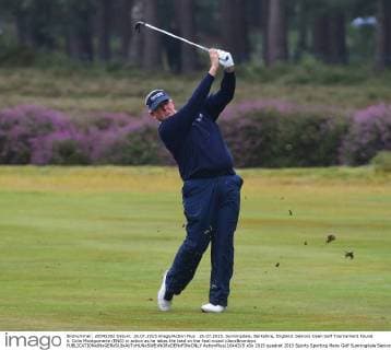 26.07.2015. Sunningdale, Berkshire, England. Seniors Open Golf Tournament Round 4. Colin Montgomerie (ENG) in action as he takes the lead on the final round xJonxBromleyx  ActionPlus11644315