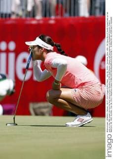 July 26, 2015 - Sylvania, Ohio, USA - So Yeon Ryu of South Korea lines up her putt on the 18th green during the final round of the Marathon LPGA Golf Damen Classic golf tournament at Blythefield Country Club in Belmont, MI, USA, Sunday, July 26, 2015. Marathon Classic  - ZUMAn230
