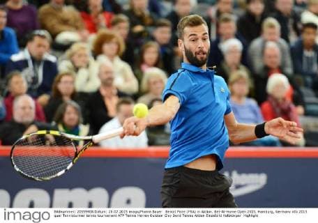 Benoit Paire (FRA) in Aktion. Bet-At-Home Open 2015, Hamburg, Germany