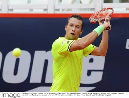 Philipp Kohlschreiber (GER) in Aktion. Bet-At-Home Open 2015, Hamburg, Germany