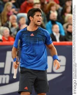 Fernando Verdasco (ESP) schreit vor Wut laut auf. Bet-At-Home Open 2015, Hamburg, Germany