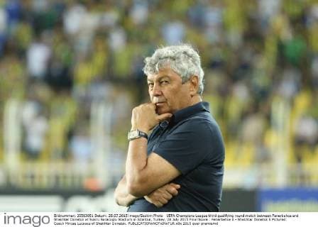 UEFA Champions League third qualifying round match between Fenerbahce and Shakhtar Donetsk at Sukru Saracoglu Stadium in Istanbul, Turkey, 28 July 2015 Final Score : Fenerbahce 0 - Shakhtar Donetsk 0 Pictured: Coach Mircae Lucescu of Shakhtar Donetsk. 