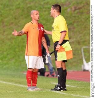 Friendly match between Galatasaray and Nice in Slovenia on July 28, 2015. Final Score: Galatasaray 0 - Nice 4 Pictured: Wesley Sneijder of Galatasaray. 