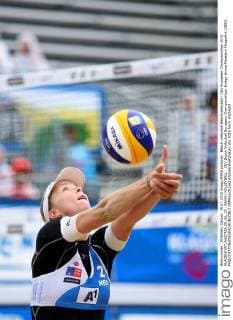 Beach volleyball Beachvolleyball - CEV European Championships 2015 KLAGENFURT,AUSTRIA,29.JUL.15 - BEACH VOLLEYBALL - CEV Beach Volleyball European Championships. Image shows Madelein Meppelink (NED). GEPAxpictures xDanielxGoetzhaber