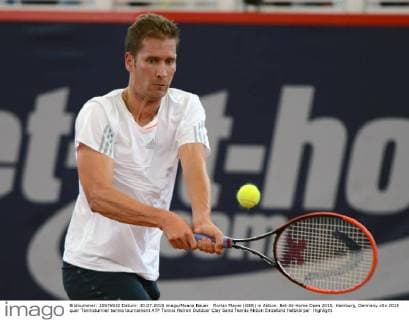 Florian Mayer (GER) in Aktion. Bet-At-Home Open 2015, Hamburg, Germany