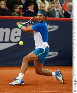Rafael Nadal (ESP) in Aktion. Bet-At-Home Open 2015, Hamburg, Germany
