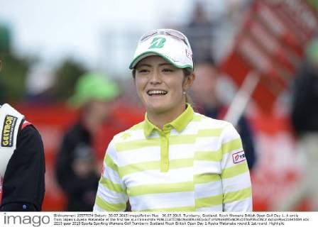 30.07.2015. Turnberry, Scotland. Ricoh Womens British Open Golf Day 1. A smile from Japan s Ayaka Watanabe at the first tee xLorrainexHillx  ActionPlus11645084