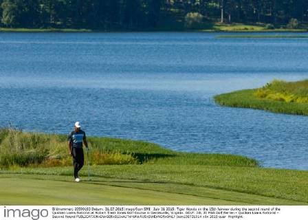 July 31 2015: Tiger Woods on the 15th fairway during the second round of the Quicken Loans National at Robert Trent Jones Golf Course in Gainesville, Virginia. GOLF: JUL 31 PGA Golf Herren - Quicken Loans National - Second Round Icon150731014 EDITORIAL USE ONLY