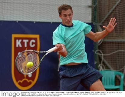 TENNIS - ATP Tennis Herren Generali Open 2015 KITZBUEHEL,AUSTRIA,01.AUG.15 - TENNIS - ATP World Tour, Generali Open, qualification. Image shows Lukas Jastraunig (AUT). GEPAxpictures xHansxOsterauer