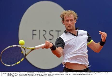 TENNIS - ATP Tennis Herren Generali Open 2015 KITZBUEHEL,AUSTRIA,01.AUG.15 - TENNIS - ATP World Tour, Generali Open, qualification. Image shows Michael Linzer (AUT). GEPAxpictures xHansxOsterauer