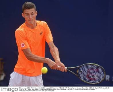 TENNIS - ATP Tennis Herren Generali Open 2015 KITZBUEHEL,AUSTRIA,01.AUG.15 - TENNIS - ATP World Tour, Generali Open, qualification. Image shows Alexander Erler (AUT). GEPAxpictures xHansxOsterauer