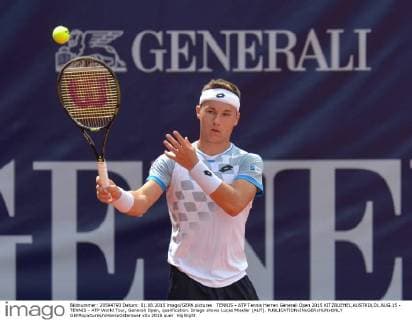 TENNIS - ATP Tennis Herren Generali Open 2015 KITZBUEHEL,AUSTRIA,01.AUG.15 - TENNIS - ATP World Tour, Generali Open, qualification. Image shows Lucas Miedler (AUT). GEPAxpictures xHansxOsterauer