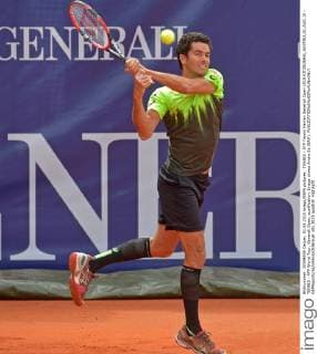 TENNIS - ATP Tennis Herren Generali Open 2015 KITZBUEHEL,AUSTRIA,01.AUG.15 - TENNIS - ATP World Tour, Generali Open, qualification. Image shows Andre Sa (BRA). GEPAxpictures xHansxOsterauer