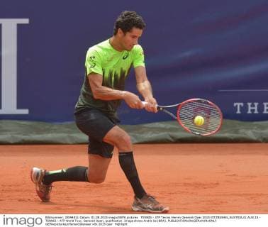 TENNIS - ATP Tennis Herren Generali Open 2015 KITZBUEHEL,AUSTRIA,01.AUG.15 - TENNIS - ATP World Tour, Generali Open, qualification. Image shows Andre Sa (BRA). GEPAxpictures xHansxOsterauer