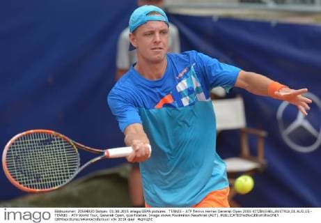 TENNIS - ATP Tennis Herren Generali Open 2015 KITZBUEHEL,AUSTRIA,01.AUG.15 - TENNIS - ATP World Tour, Generali Open, qualification. Image shows Maximilian Neuchrist (AUT). GEPAxpictures xHansxOsterauer