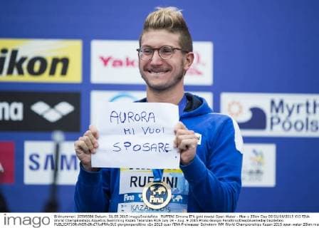 RUFFINI Simone ITA gold medal Open Water - Men s 25km Day 09 01 08 2015 XVI FINA World Championships Aquatics Swimming Kazan Tatarstan RUS July 24 - Aug. 9 2015 Photo Giorgio Perottino Deepbluemedia Insidefoto giorgioxperottino