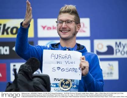 RUFFINI Simone ITA gold medal Open Water - Men s 25km Day 09 01 08 2015 XVI FINA World Championships Aquatics Swimming Kazan Tatarstan RUS July 24 - Aug. 9 2015 Photo Giorgio Perottino Deepbluemedia Insidefoto giorgioxperottino