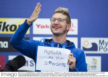 RUFFINI Simone ITA gold medal Open Water - Men s 25km Day 09 01 08 2015 XVI FINA World Championships Aquatics Swimming Kazan Tatarstan RUS July 24 - Aug. 9 2015 Photo Giorgio Perottino Deepbluemedia Insidefoto giorgioxperottino
