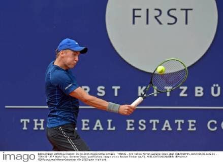 TENNIS - ATP Tennis Herren Generali Open 2015 KITZBUEHEL,AUSTRIA,01.AUG.15 - TENNIS - ATP World Tour, Generali Open, qualification. Image shows Bastian Trinker (AUT). GEPAxpictures xHansxOsterauer