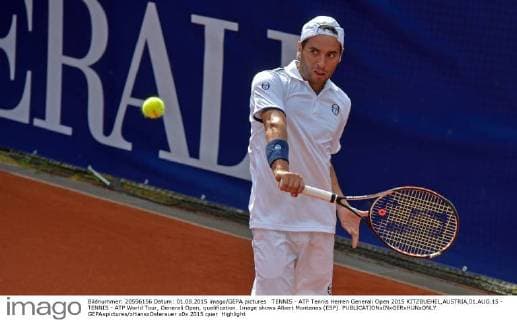 TENNIS - ATP Tennis Herren Generali Open 2015 KITZBUEHEL,AUSTRIA,01.AUG.15 - TENNIS - ATP World Tour, Generali Open, qualification. Image shows Albert Montanes (ESP). GEPAxpictures xHansxOsterauer