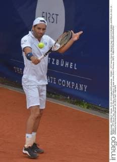 TENNIS - ATP Tennis Herren Generali Open 2015 KITZBUEHEL,AUSTRIA,01.AUG.15 - TENNIS - ATP World Tour, Generali Open, qualification. Image shows Albert Montanes (ESP). GEPAxpictures xHansxOsterauer