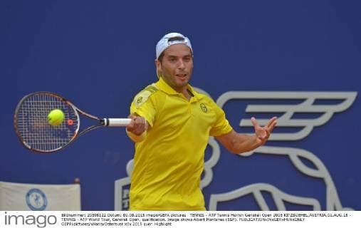 TENNIS - ATP Tennis Herren Generali Open 2015 KITZBUEHEL,AUSTRIA,01.AUG.15 - TENNIS - ATP World Tour, Generali Open, qualification. Image shows Albert Montanes (ESP). GEPAxpictures xHansxOsterauer