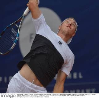 TENNIS - ATP Tennis Herren Generali Open 2015 KITZBUEHEL,AUSTRIA,01.AUG.15 - TENNIS - ATP World Tour, Generali Open, qualification. Image shows Jan-Lennard Struff (GER). GEPAxpictures xHansxOsterauer