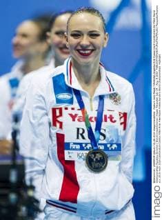 Podium Gold Medal TIMANINA Angelika RUS Russia Day9 01 08 2015 XVI FINA World Championships Aquatics Synchro ( Synchronschwimmen) Kazan Tatarstan July 24 - Aug. 9 2015 PasqualexMesiano