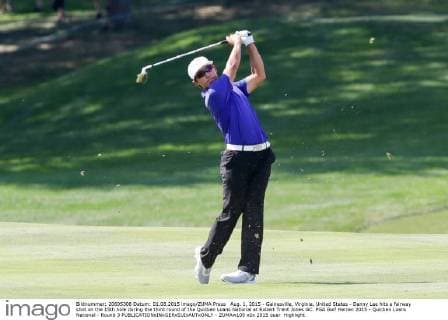 Aug. 1, 2015 - Gainesville, Virginia, United States - Danny Lee hits a fairway shot on the 15th hole during the third round of the Quicken Loans National at Robert Trent Jones GC. PGA Golf Herren 2015 - Quicken Loans National - Round 3 - ZUMAw109