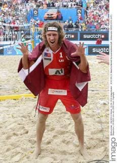 2015 CEV A1 Beachvolleyball Europameisterschaft. Aleksandrs SAMOILOVS (LAT). Klagenfurt, 2.8.2015