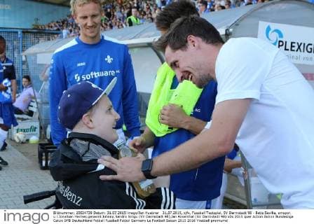 31.07.2015, xjfx, Fussball Testspiel, SV Darmstadt 98 - Betis Sevilla, emspor, v.l.Jonathan Heimes genannt Johnny,Sandro Sirigu (SV Darmstadt 98),Jan Rosenthal (SV Darmstadt 98)