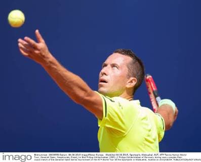 Kitzbühel 04.08.2015, Sportpark, Kitzbuehel, AUT, ATP Tennis Herren World Tour, Generali Open, Hauptrunde, Einzel, im Bild Philipp Kohlschreiber (GER) Philipp Kohlschreiber of Germany during men s singles Main round match of the Generali Open tennis tournament of the ATP World Tour at the Sportpark in Kitzbuehel, Austria on 2015 08 04.  EP_gro  