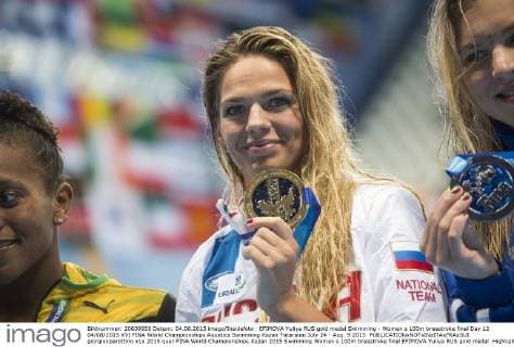 EFIMOVA Yuliya RUS gold medal Swimming - Women s 100m breastroke final Day 12 04 08 2015 XVI FINA World Championships Aquatics Swimming Kazan Tatarstan July 24 - Aug. 9 2015 giorgioxperottino