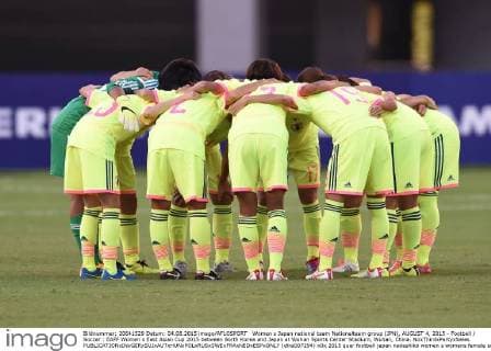 Women s Japan national team Nationalteam group (JPN), AUGUST 4, 2015 - Football Soccer : EAFF Women s East Asian Cup 2015 between Sorth Korea and Japan at Wuhan Sports Center Stadium, Wuhan, China. NoxThirdxPartyxSales  (dlra007294)