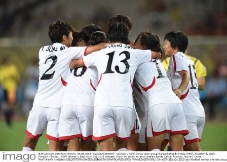 Women s North Korea team group Mannschaftsbild Totale (PRK), AUGUST 4, 2015 - Football Soccer : EAFF Women s East Asian Cup 2015 between China 2-3 North Korea at Wuhan Sports Center Stadium, Wuhan, China. NoxThirdxPartyxSales  (dlra007415)