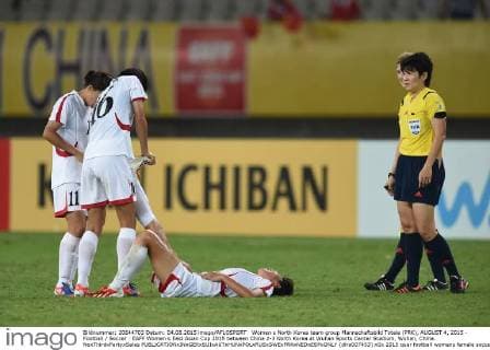 Women s North Korea team group Mannschaftsbild Totale (PRK), AUGUST 4, 2015 - Football Soccer : EAFF Women s East Asian Cup 2015 between China 2-3 North Korea at Wuhan Sports Center Stadium, Wuhan, China. NoxThirdxPartyxSales  (dlra007453)