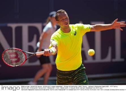 Philipp Kohlschreiber (GER) Tennis - Generali-Kitzbuehel-Open2015 - ATP Tennis Herren 250 - Kitzbuehler Tennis Club - Kitzbuehel - Tirol - Oesterreich - 5 August 2015. Juergen Hasenkopf