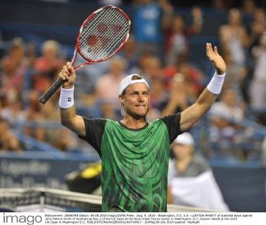 Aug. 4, 2015 - Washington, D.C, U.S - LLEYTON HEWITT of Australia plays against John-Patrick Smith of Australia at Day 2 of the Citi Open at the Rock Creek Tennis Center in Washington, D.C. Lleyton Hewitt at the 2015 Citi Open in Washington D.C. - ZUMAg196
