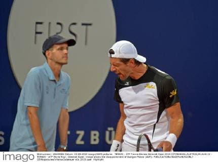 TENNIS - ATP Tennis Herren Generali Open 2015 KITZBUEHEL,AUSTRIA,05.AUG.15 - TENNIS - ATP World Tour, Generali Open. Image shows the disappointment of Juergen Melzer (AUT). GEPAxpictures xHansxOsterauer
