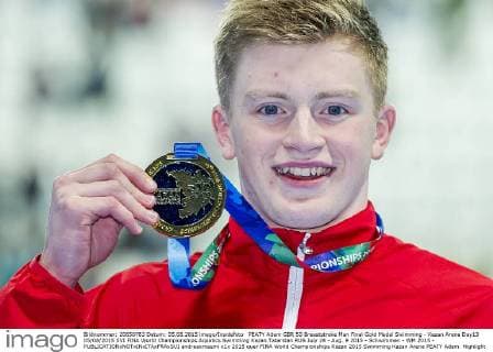 PEATY Adam GBR 50 Breaststroke Men Final Gold Medal Swimming - Kazan Arena Day13 05 08 2015 XVI FINA World Championships Aquatics Swimming Kazan Tatarstan RUS July 24 - Aug. 9 2015 - Schwimmen - WM 2015 - andreaxmasini
