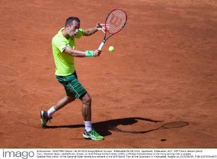 Kitzbuehel 06.08.2015, Sportpark, Kitzbuehel, AUT, ATP Tennis Herren World Tour, Generali Open, Viertelfinale, Einzel, im Bild Philipp Kohlschreiber (GER) Philipp Kohlschreiber of Germany during men s singles Quarter final match of the Generali Open tennis tournament of the ATP World Tour at the Sportpark in Kitzbuehel, Austria on 2015 08 06.  EX_GRO  